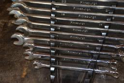 Set of 12 Pittsburgh Open End Wrenches, Metric, 8mm-26mm, In Holder