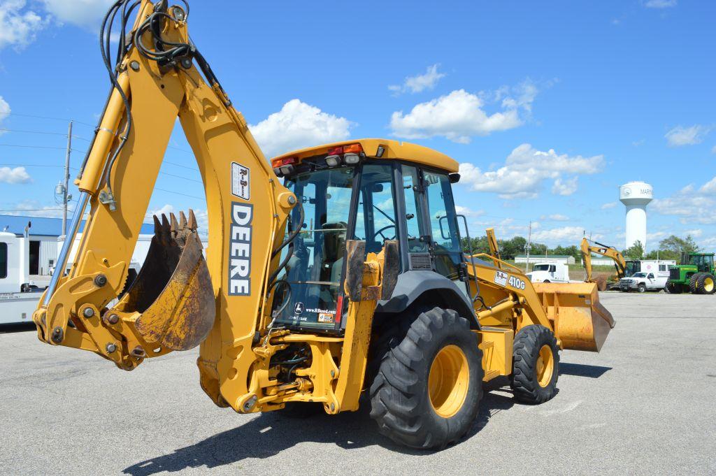 2004 John Deere 410G Backhoe, MFWD, Extend-A-Hoe, Large & Small Buckets, 96