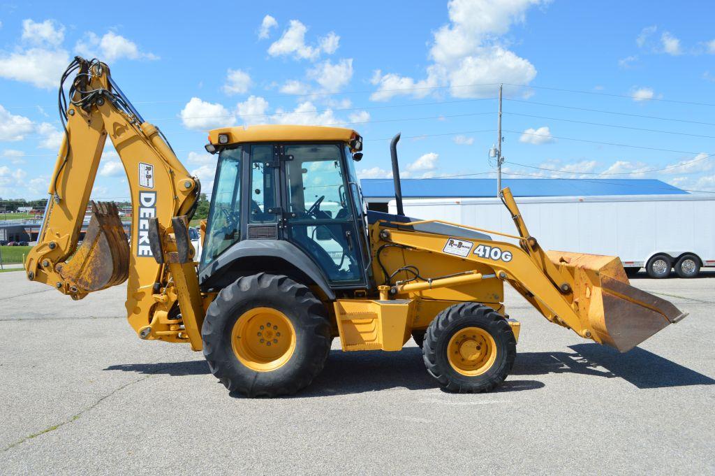 2004 John Deere 410G Backhoe, MFWD, Extend-A-Hoe, Large & Small Buckets, 96