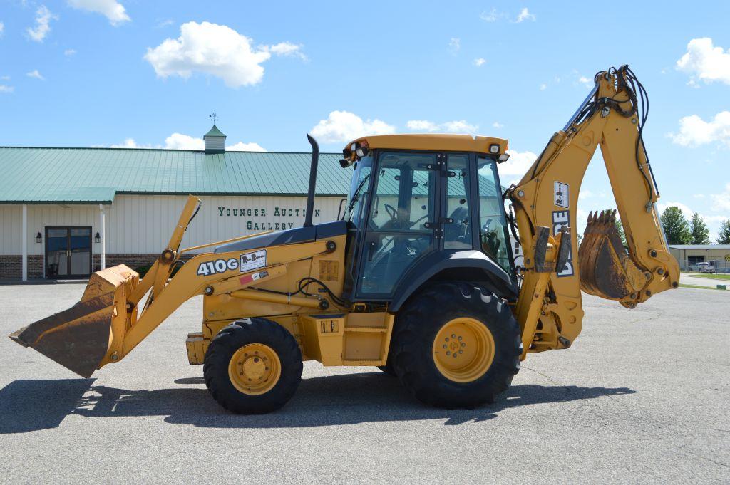 2004 John Deere 410G Backhoe, MFWD, Extend-A-Hoe, Large & Small Buckets, 96