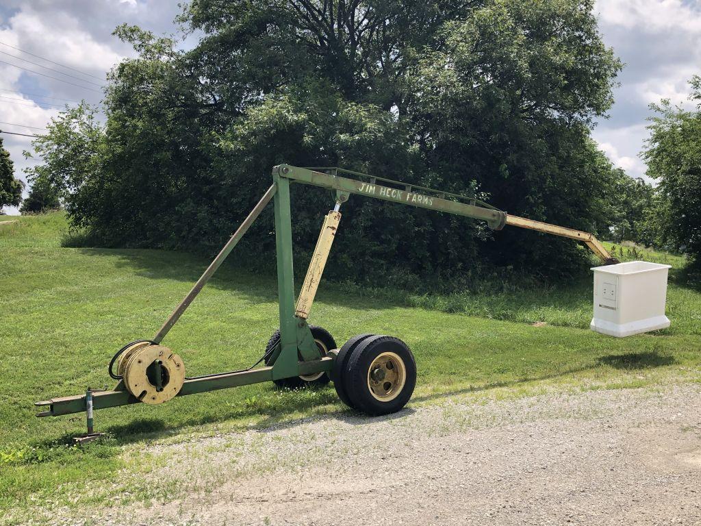 Homemade Single Axle, Dual Wheel, Hydraulic Boom with Double Man Bucket, 30