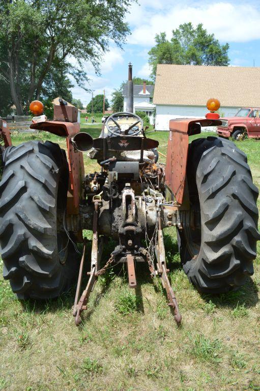 LOT INFO UPDATED - Massey Ferguson 255 Tractor with front weights, Seal Out on Power Steering -