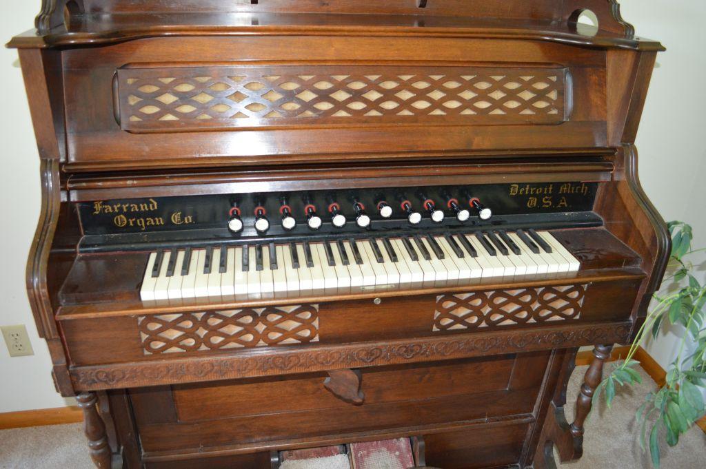 Garrard Organ Company Pump Organ and Stool