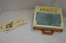 Fisher Price Laptop School Desk w/ Slate Board, Plastic Letters and Spellin