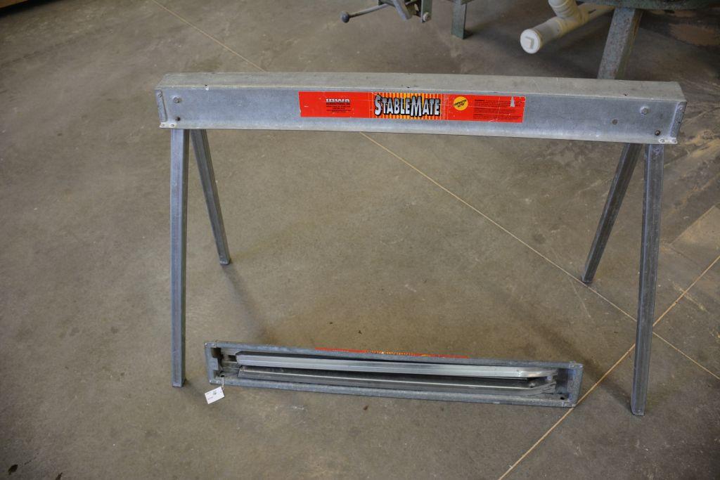 Stable-Mate Portable Folding Leg Sawhorses, Like New, 42 Inch