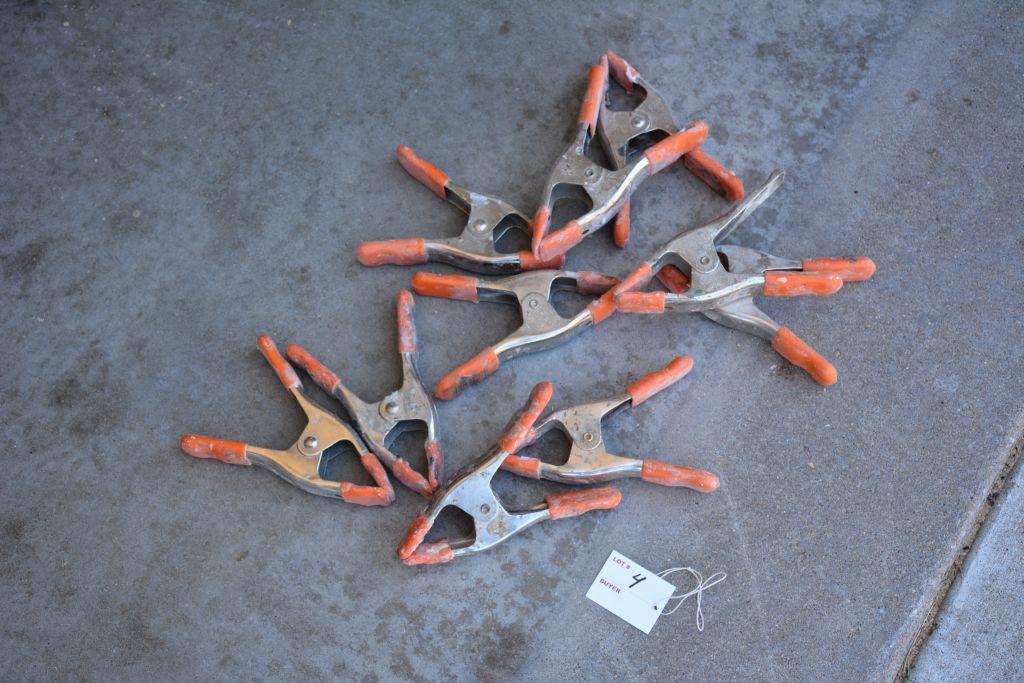 10 Orange Clamps