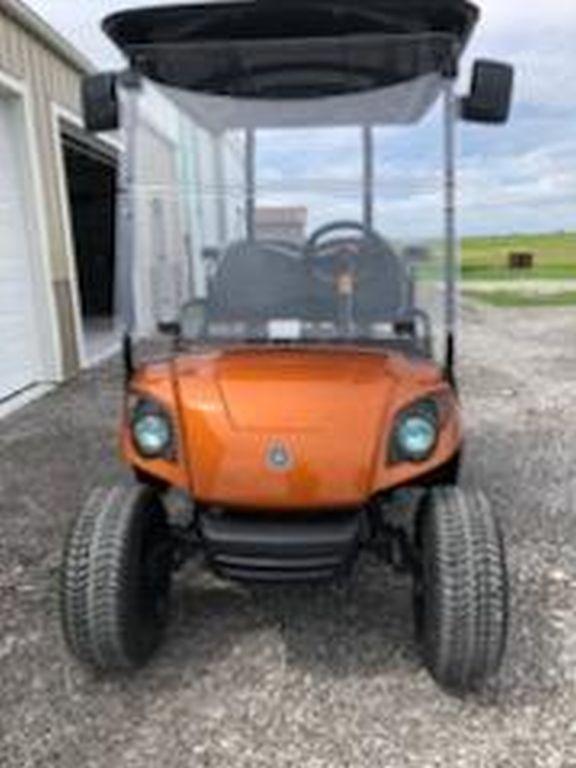 2012 Yamaha Copper Colored Gas Golf Cart w/ Back Bench for 2 More, Runs Gre