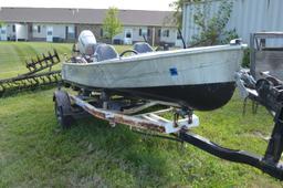 1960 Largo Aluminum Boat w/ 1997 Honda 25 HP Motor and 1974 SPA Trailer