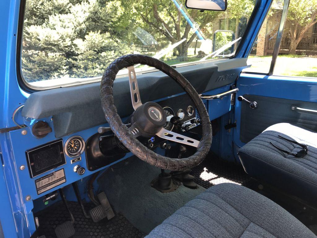 1977 CJ7 Light Blue Jeep, 2nd Owner, All Original w/ exception of a few Eng