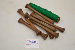 Group of Wooden Spools/Bobbins