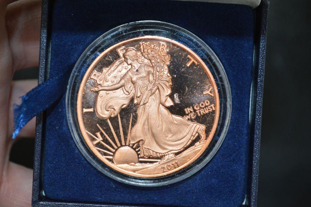 2011 Copper Color Walking Liberty - Hard Case