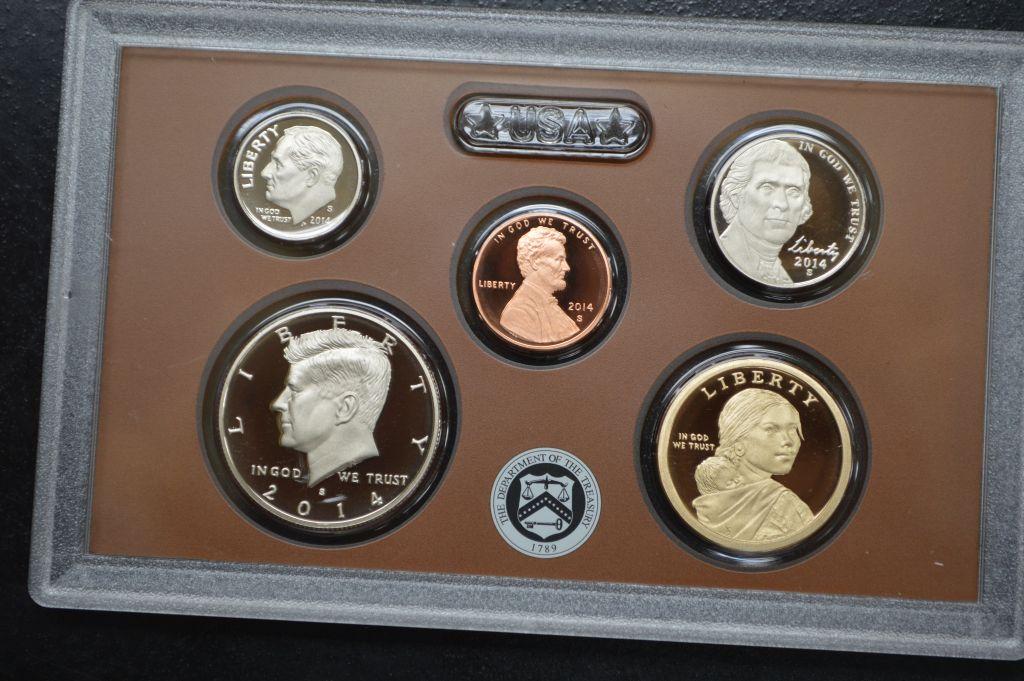 2014 United States Mint Silver Proof Set