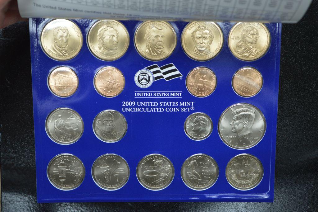 2009 P & D Uncirculated United States Mint Coin Sets