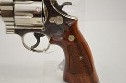 Smith & Wesson Model 57-1, 41 Mag, Nickel 6 Shot, Wood Grips Target Trigger