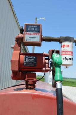 1000 Gallon Fuel Barrel, Fil-Rite Pump, Gallon Counter