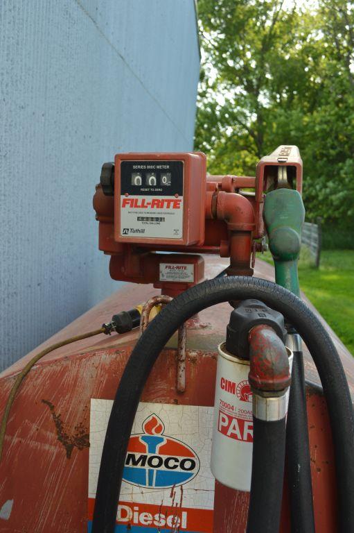 500 Gallon Fuel Barrel, Fil-Rite Pump, Gallon Counter