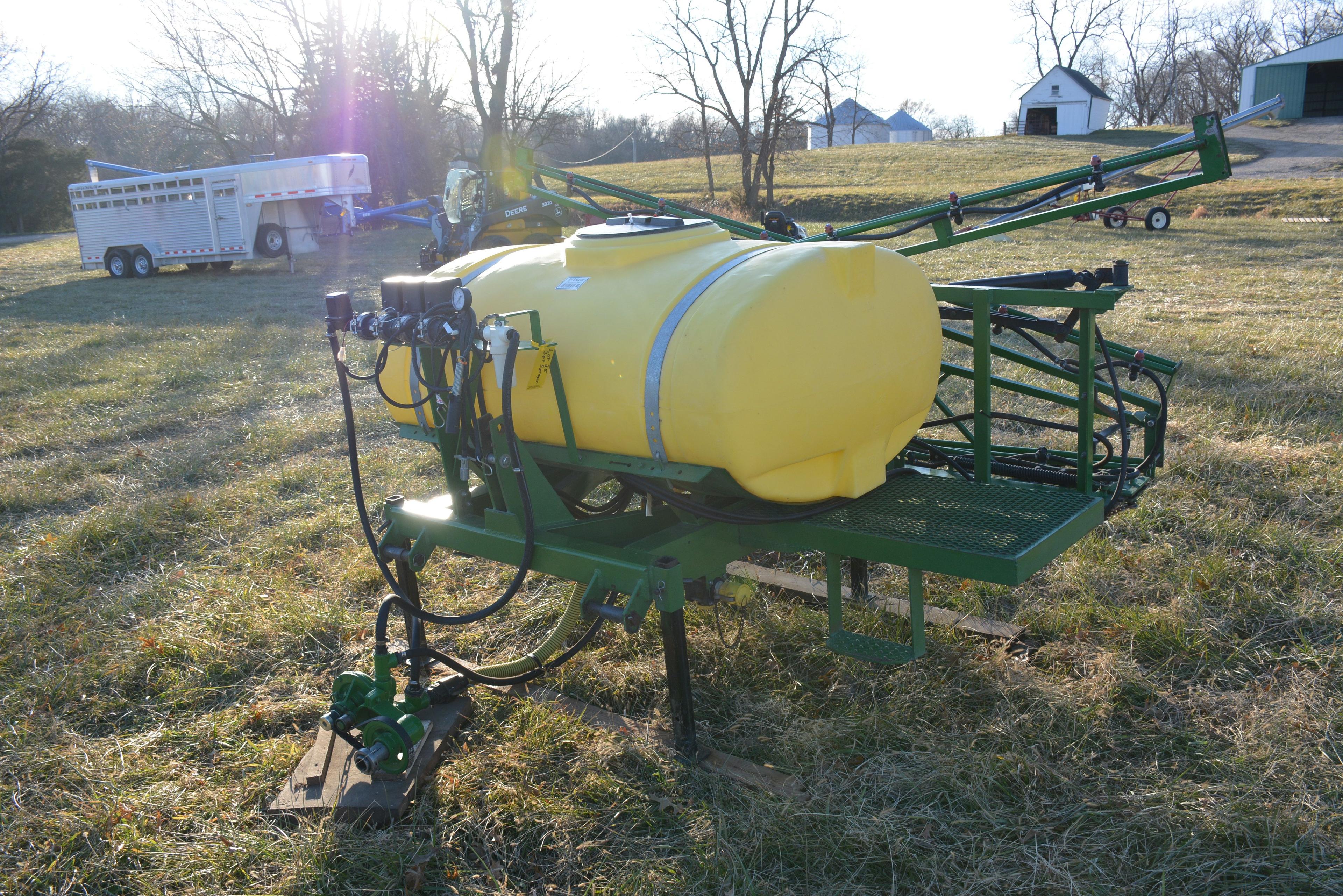 1997 PK MFG 3 Point Sprayer, 300 Gallon Tank, 45’ Booms, Small 1000PTO ACE