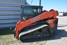 Kubota SVL 95-25 Skidsteer on Tracks (75%), 546 hrs, AC, Heat, Air Ride, Fo