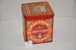 D Lazzaroni Biscuit Tin, Some Rust Inside