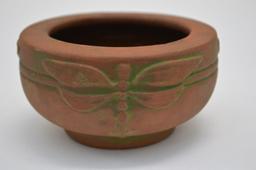 Unmarked "Miss Aztec" Bowl w/ Dragon Fly Design, 4 in.