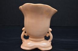 Weller Pottery, Orange Cameo Vase, 7 in. High