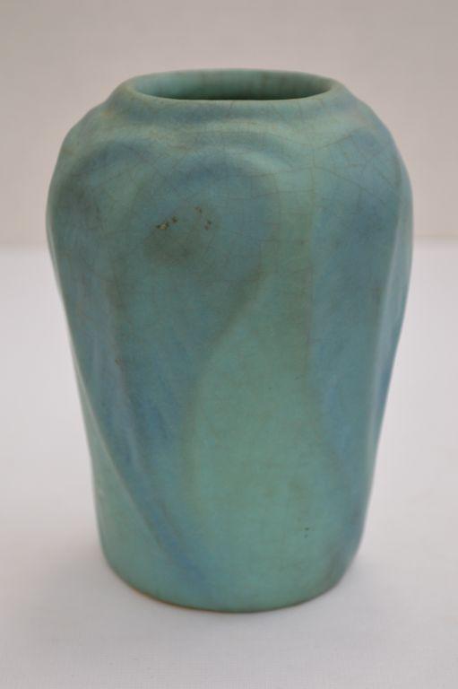 VanBriggle- Green Matte - Leaves Vase- Somecrazing 5 1/2"