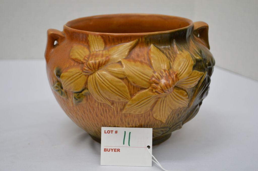 Roseville USA "Clematis" Flower Bowl, #667-5"