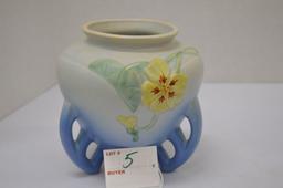 Weller "Futura" Art Flower Pot, 3 Loop Nastunsian Flower Design