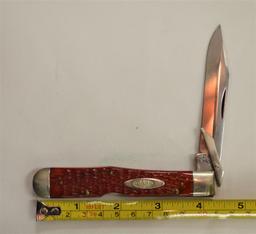 Case 19XX Tested XX R61011 1/2 SS, Single Blade w/ Lock Back, Red Colored M