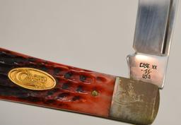 Case Tested XX R6111 1/2 SS, Single Blade, Red in Color Manmade Handle, #08