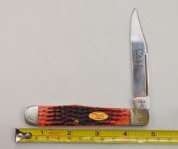 Case Tested XX R6111 1/2 SS, Single Blade, Red in Color Manmade Handle, #08