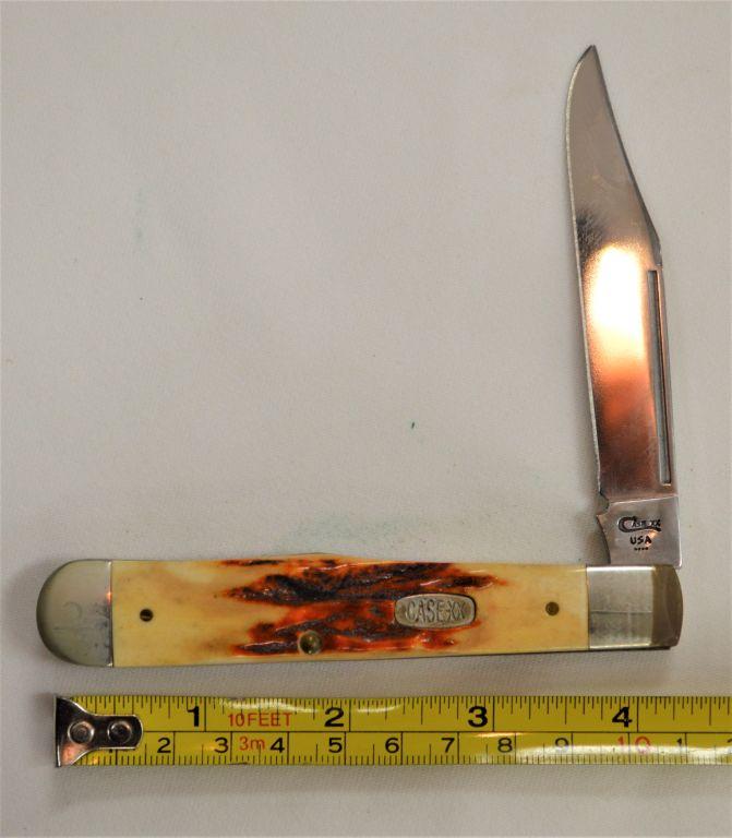 Case XX USA R5111 1/2 SS, Single Blade, Manmade Antler Handle