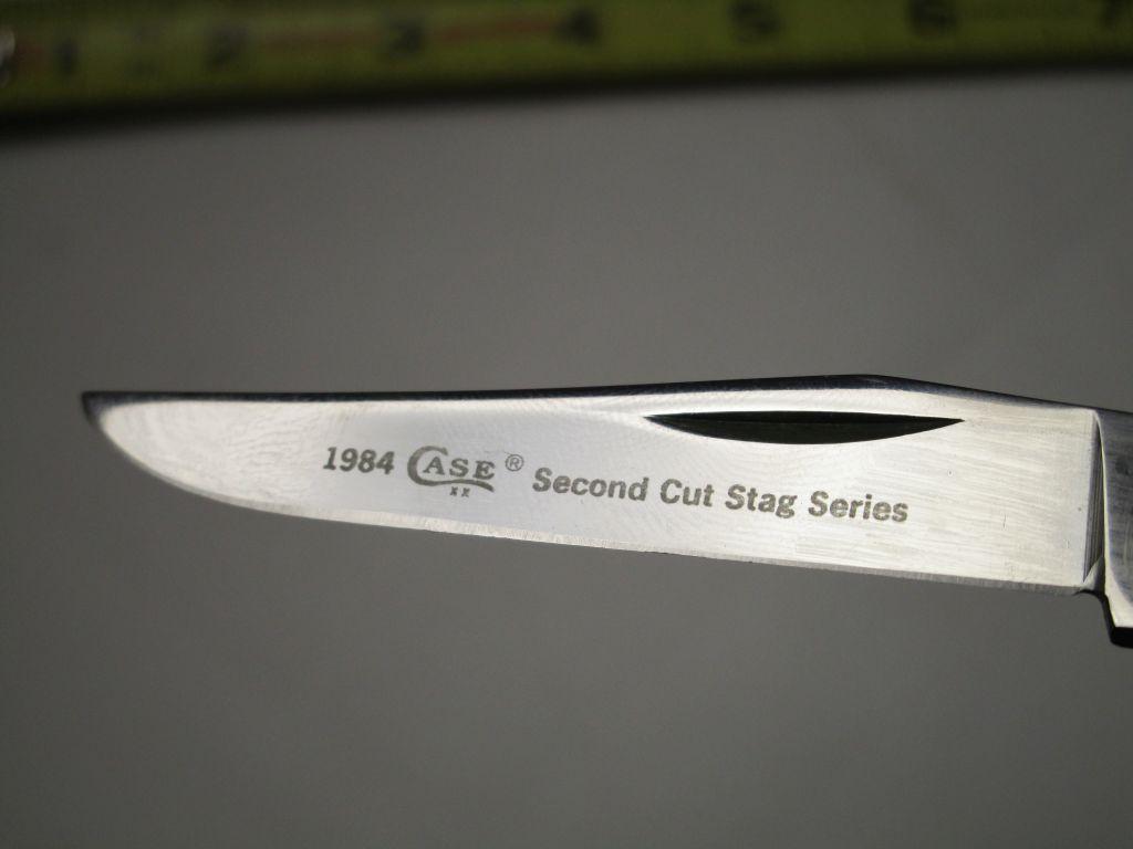 Case XX USA, 5207SP SS, 1984 Case Second Cut Stag Series, Double Blade Manm