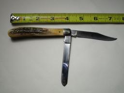 Case XX USA, 52048SS Double Blade, Manmade Antler Handle