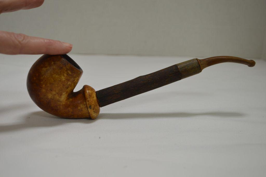 Unusual Wood Stem Pipe