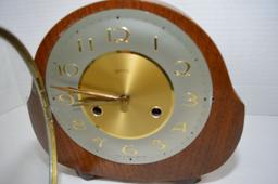 Smiths Round Key Wind Mantel Clock, 8 " - No Key