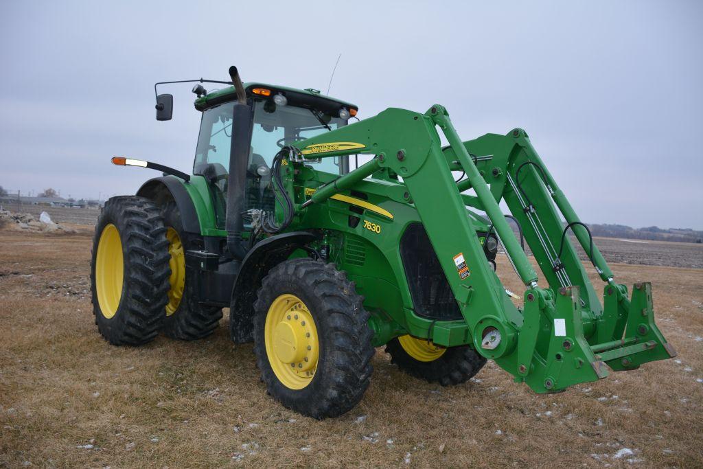 2009 John Deere 7630, 4154 Hours, ONE OWNER, Auto Power Quad Transmission W