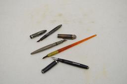 Group of 4 Calligraphy Vintage Pens/Fountain Pens wearever 8, WA Sheaffer P