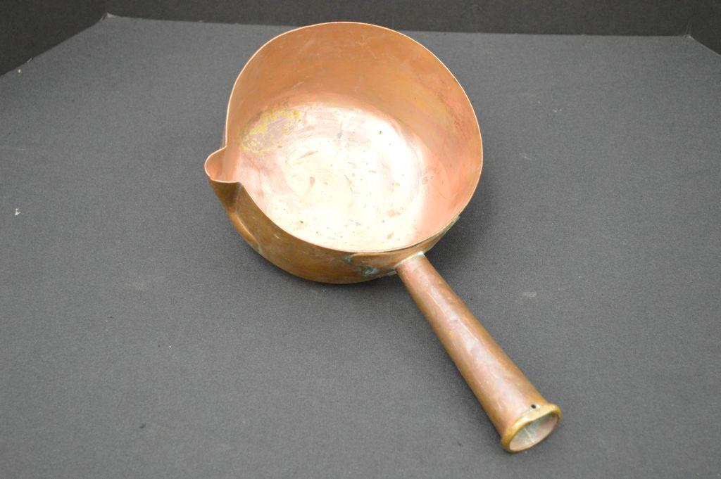 Hand Forged Copper Pot w/ Hollow Handle