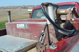 L-Shape 110 gallon Fuel Tank for back of Pickup Truck, 12 volt pump