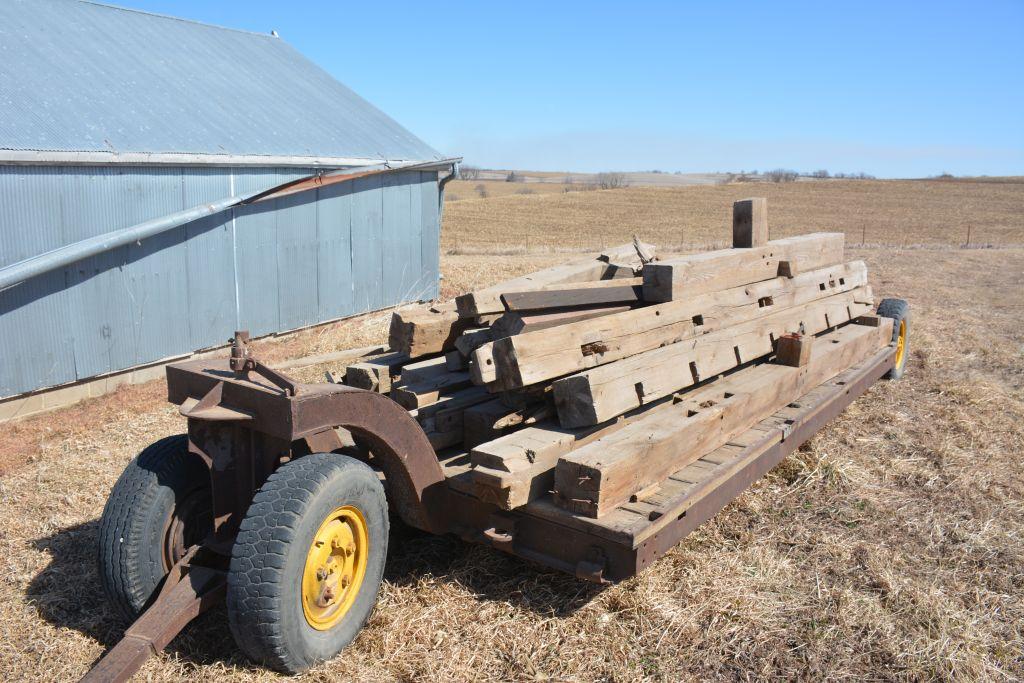 Lot of Old Barn Dismantled Peg Beams