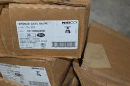 Nibco Bronze Gate Valve ½” Threaded 5 in box 4 boxes