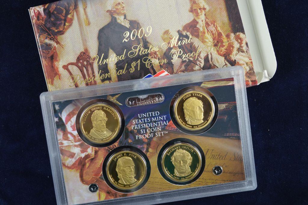 2009 United States Presidential Dollar Proof Set, All original packaging