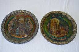 Pr Fenton Christmas Plates – 1970 “The Little Brown Church in the Vale” #1