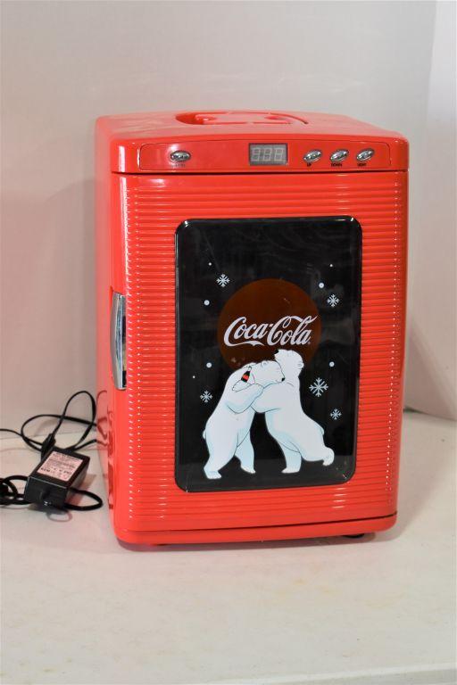 Small Coca Cola Portable Refrigerator w/ Car Plug in