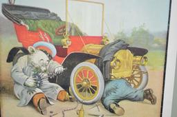 Matted Print of Roosevelt Bear "Broken Something"