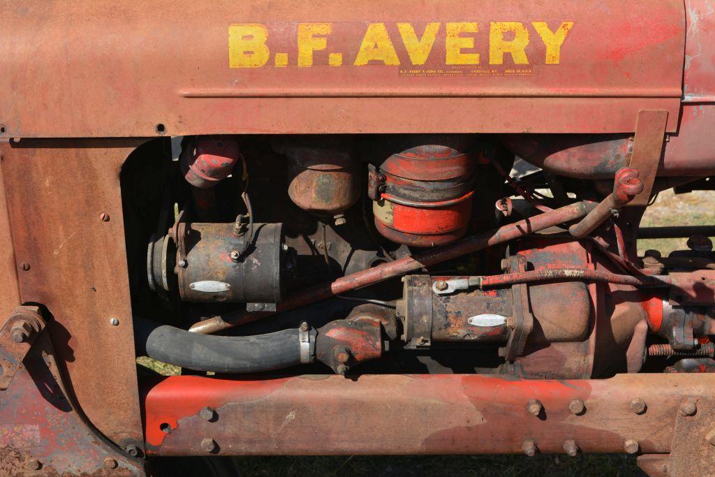 BF Avery, Good Tin Work, Good Rubber, Engine is Froze Up (Needs TLC)  SN: 1