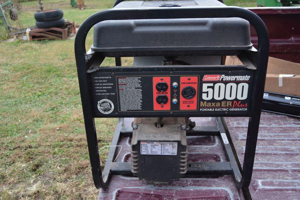 Coleman Powermate 5000 Maxa ER Plus Portable Electric Generator, 10 HP Tecu