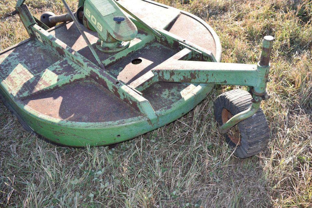 John Deere 509 Brush Mower, 3pt, 540PTO, Solid Laminated Rear Tire, SN: K05