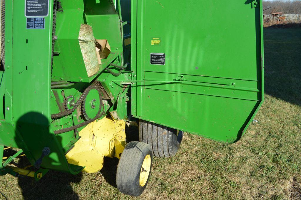 1992 John Deere 535 Baler, Less Net Wrap, Standard Pickup, 540PTO, Good Sha